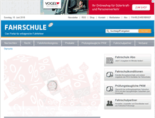 Tablet Screenshot of fahrschule-online.de